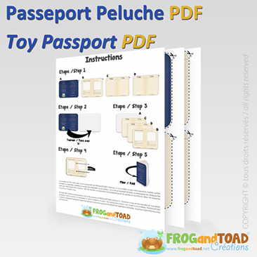 Toy DIY passport - FROGandTOAD Créations